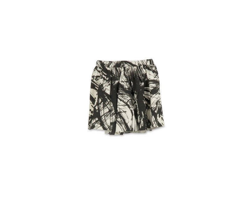 Little Creative Factory Soft Recycled Mini Skirt - Black &amp; Cream