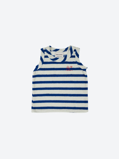 Bobo Choses Blue Stripes Terry Tank Top