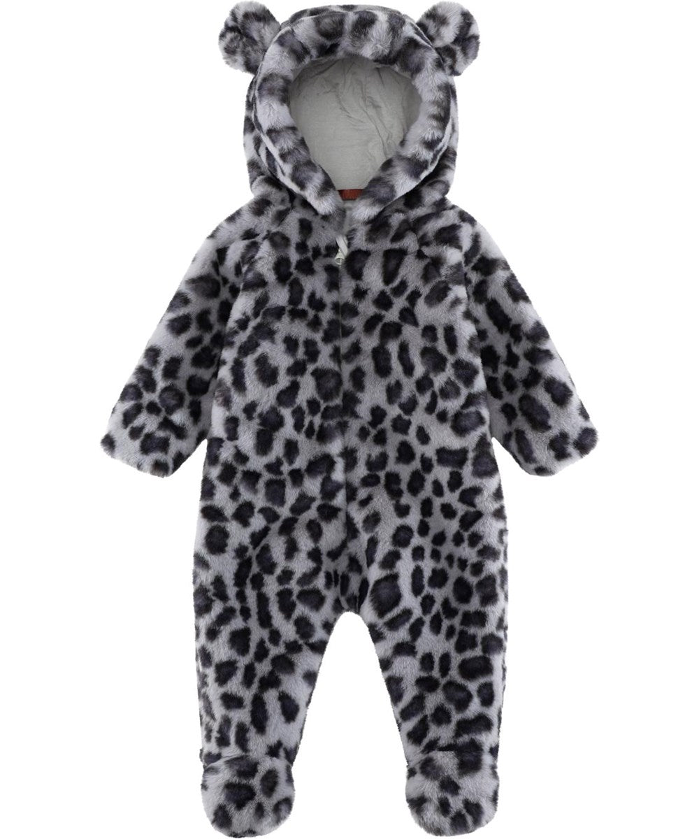 Molo Umba Fleece Suit - Snowy Leo fur