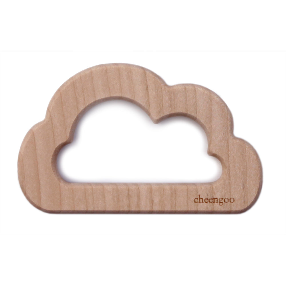 Cheengoo Natural Wooden Teether - Cloud