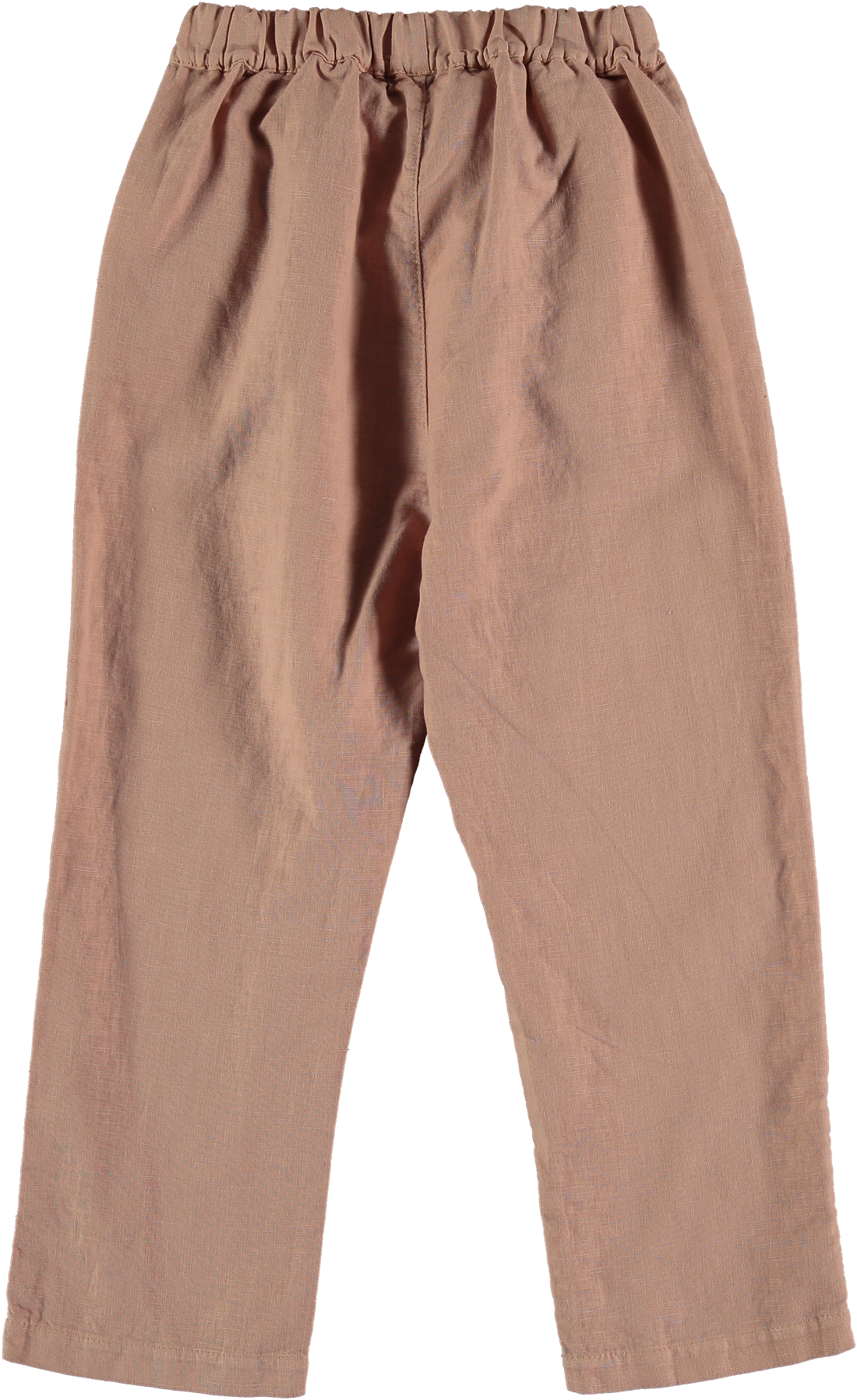 My Little Cozmo Wyatt Linen-Cotton Kids Trousers - Terra Cotta