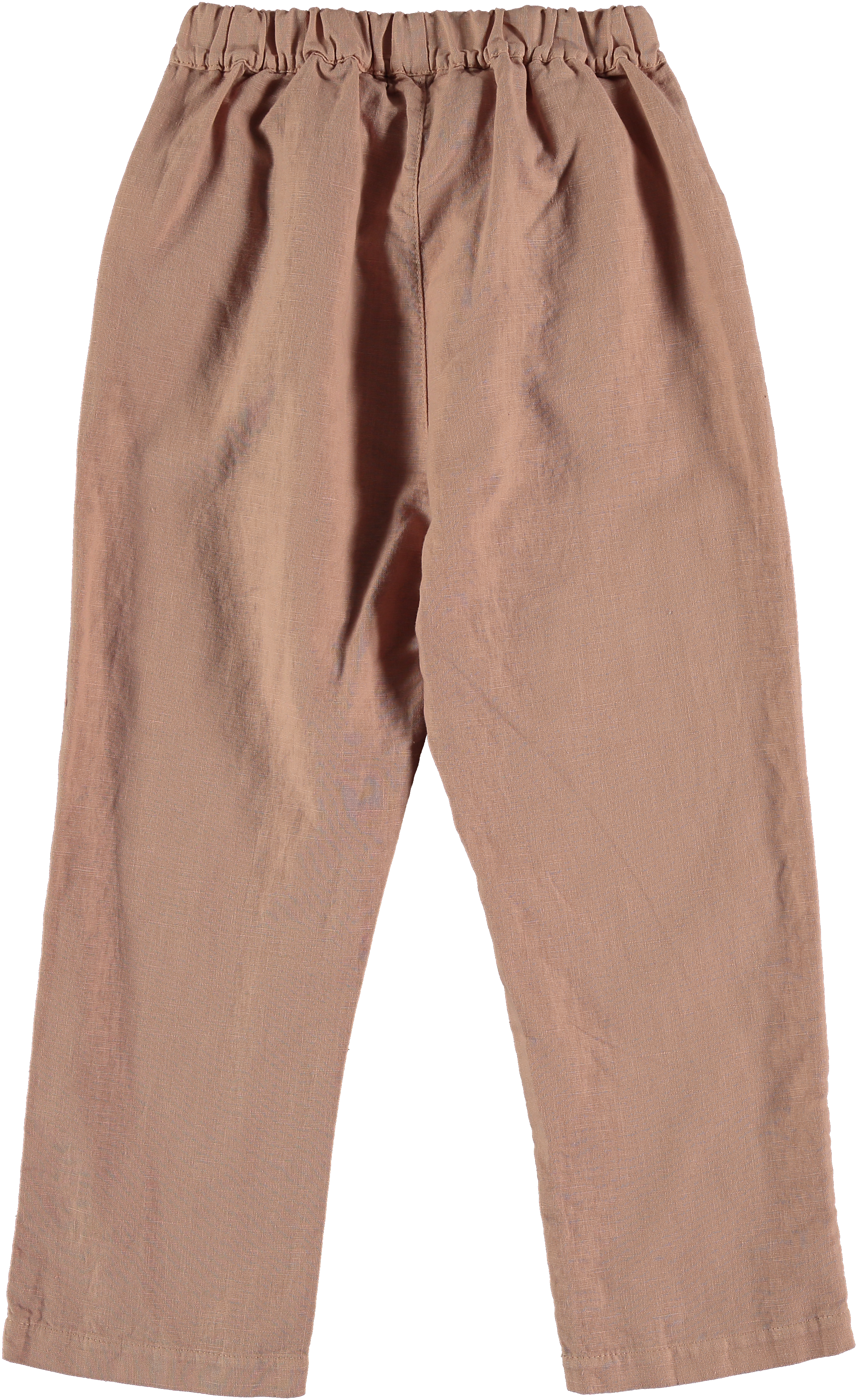 My Little Cozmo Wyatt Linen-Cotton Kids Trousers - Terra Cotta