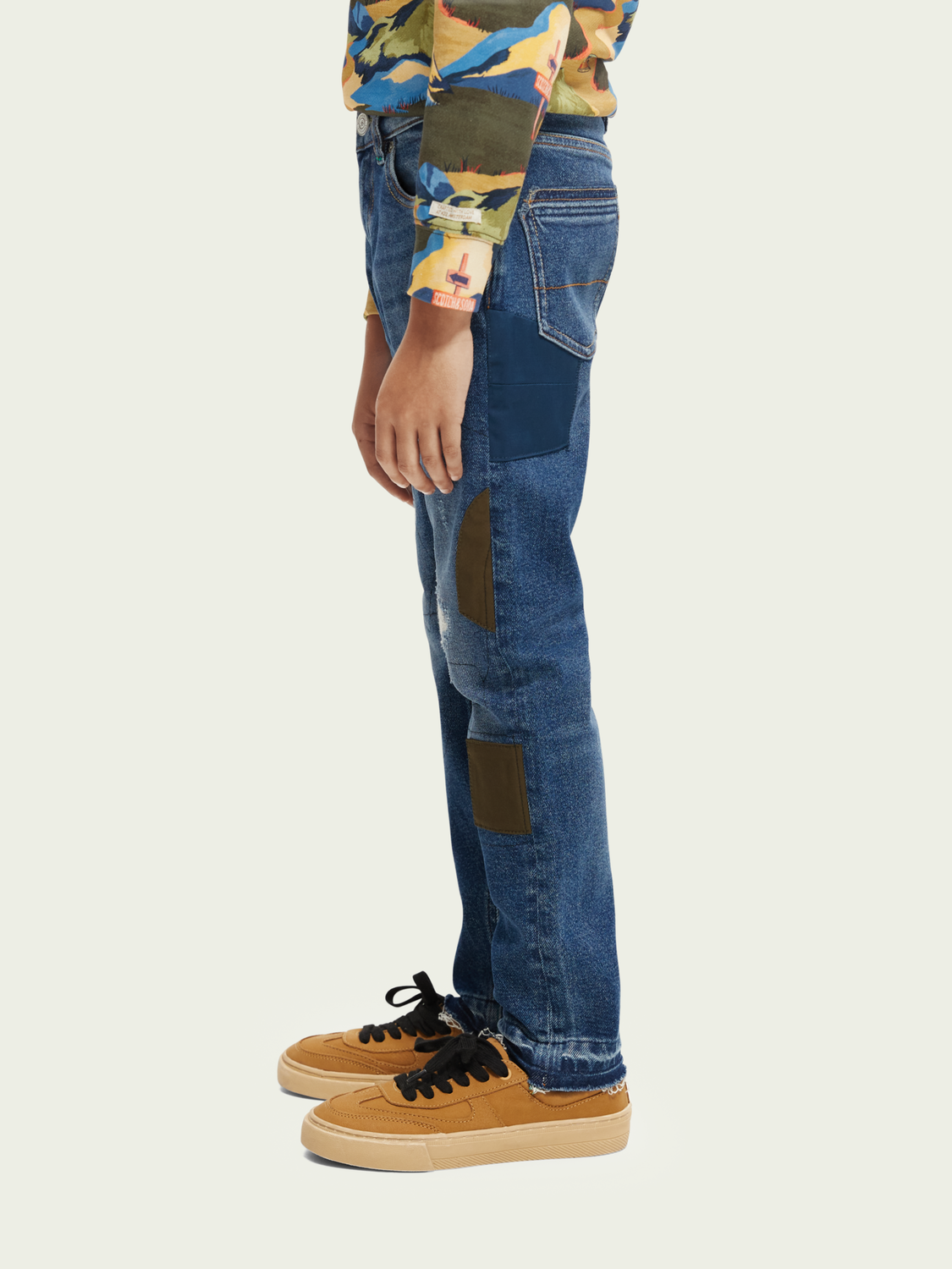 Scotch &amp; Soda Boys Dean Loose Jeans - Blue