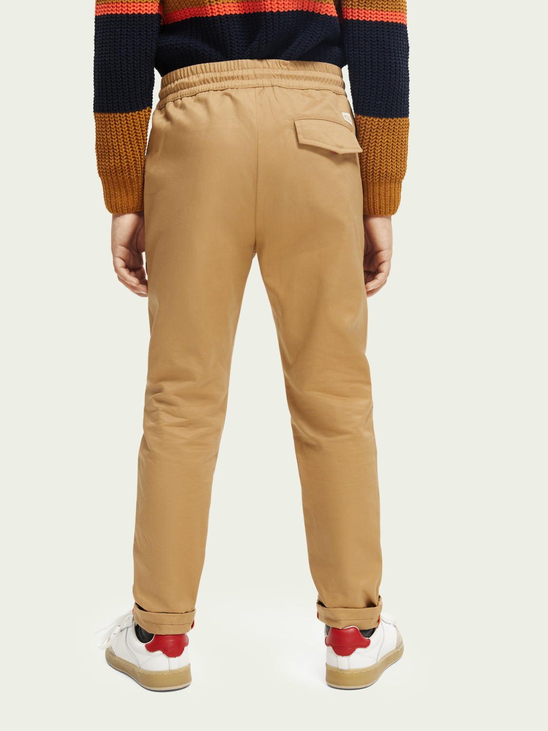 Scotch &amp; Soda Boys Slim-Fit Elastic Waist Twill Pants - Sand