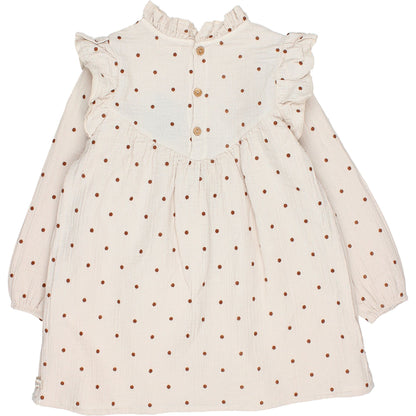 Buho Polka Dots Dress - Sand