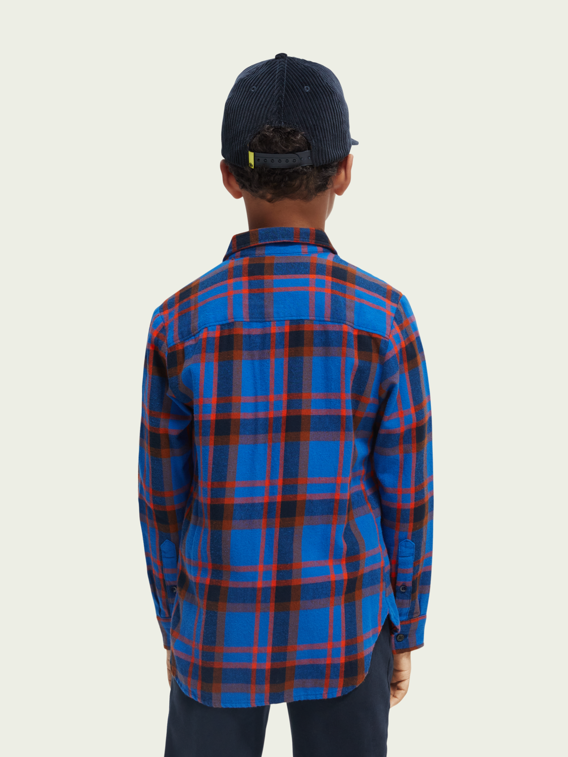 Scotch &amp; Soda Boys Yarn Dyed Longsleeve Shirt - Blue Check